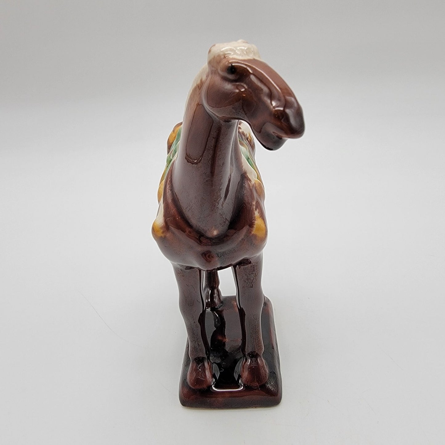 Tang Dynasty Repro Sancai Glazed War Horse Figurine