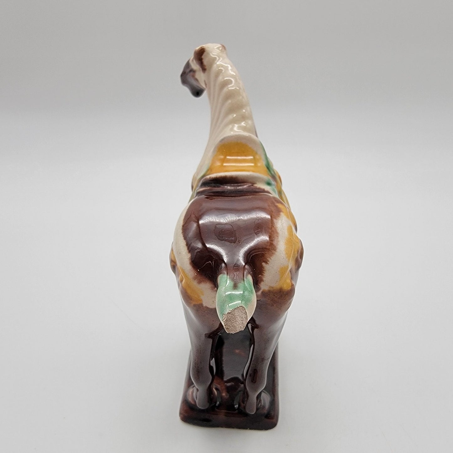 Tang Dynasty Repro Sancai Glazed War Horse Figurine