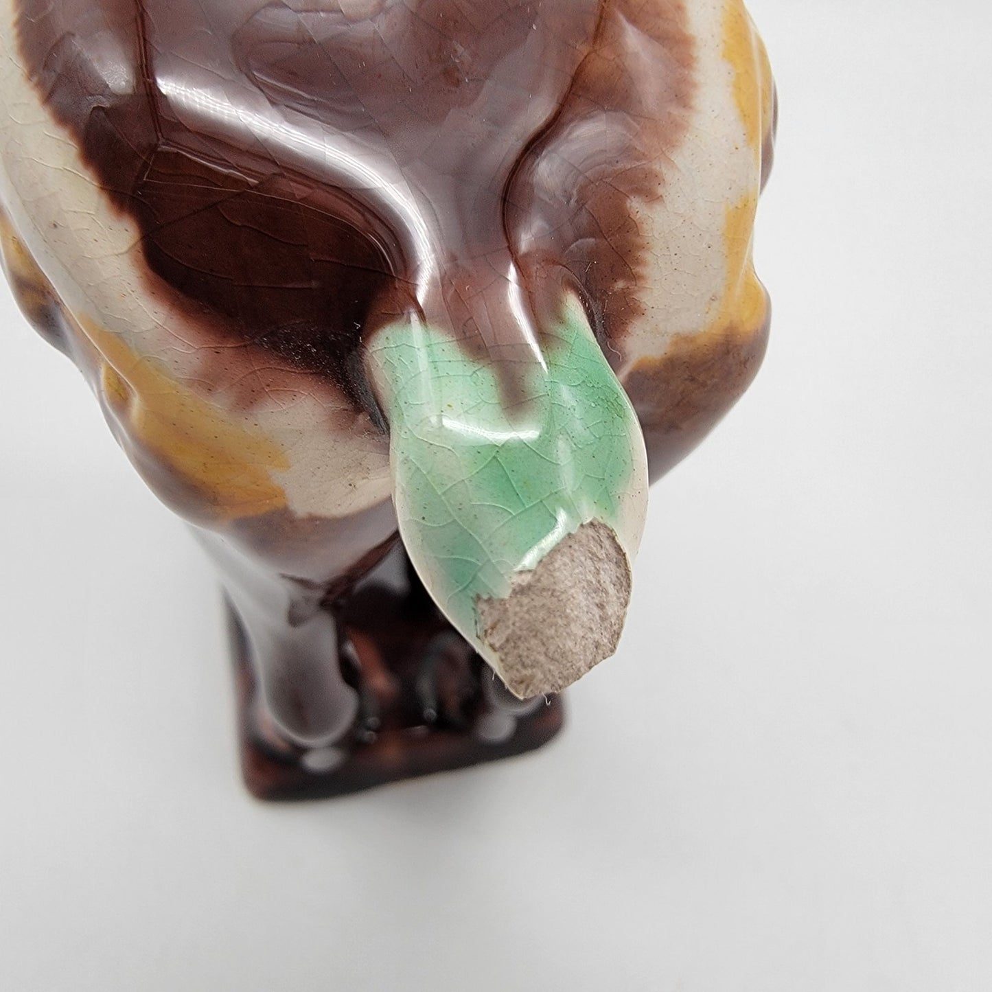 Tang Dynasty Repro Sancai Glazed War Horse Figurine
