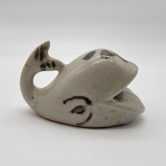Mid-Century Pottery Whale Ashtray