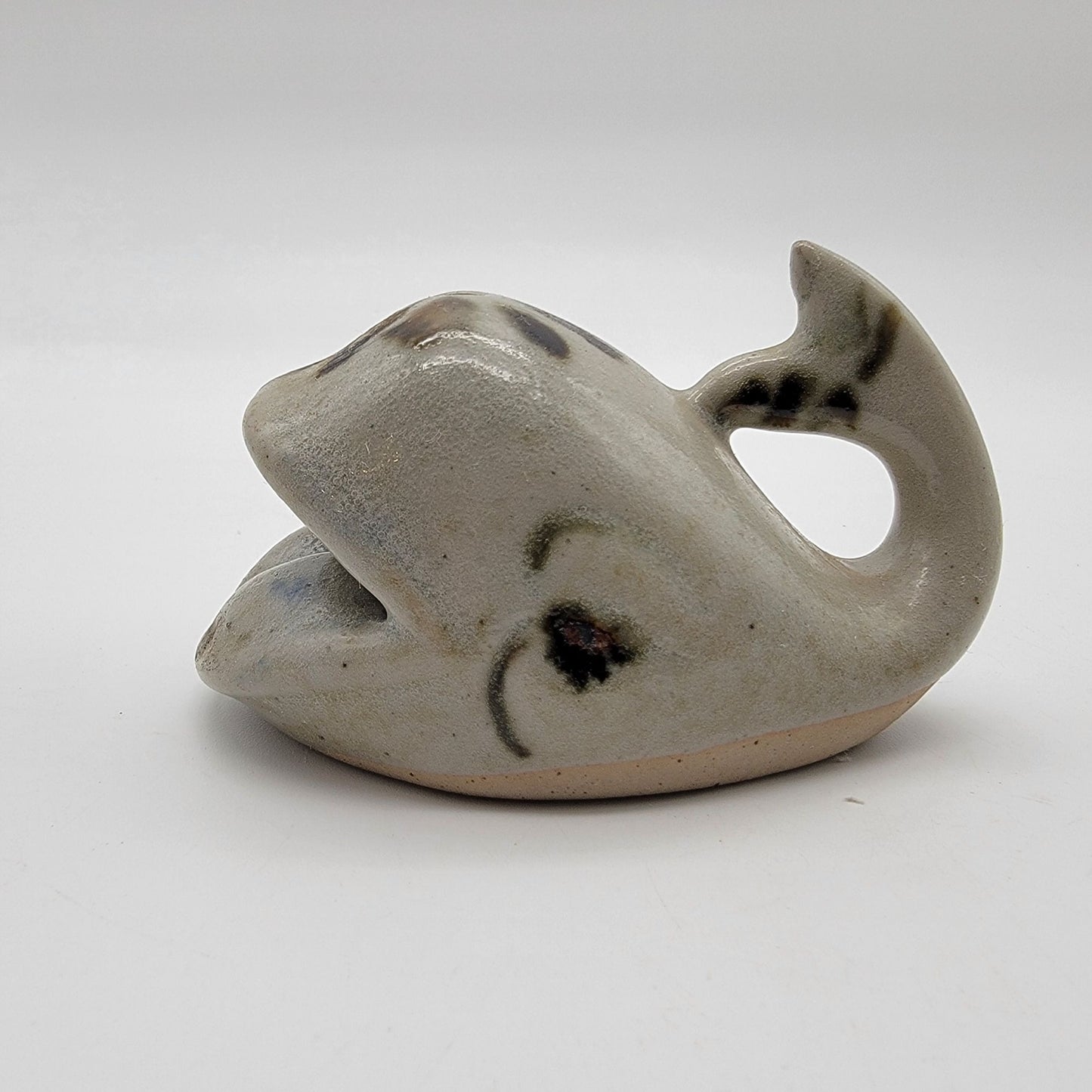 Mid-Century Pottery Whale Ashtray
