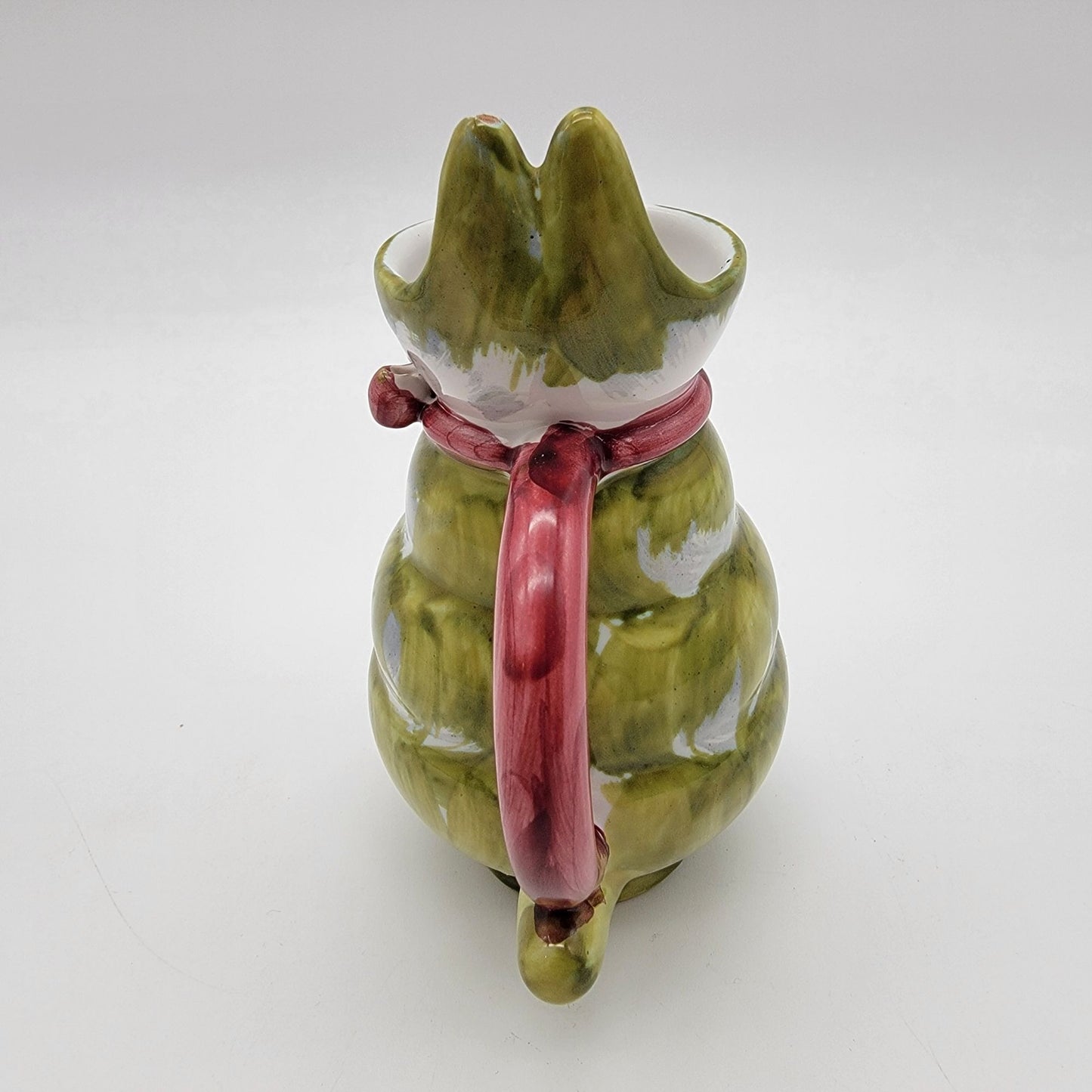 Vintage MBD Italian Majolica Pottery Rabbit Creamer Pitcher