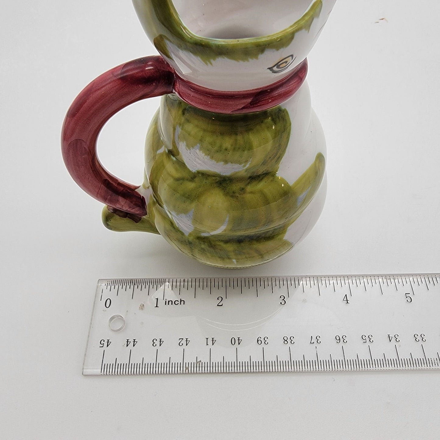 Vintage MBD Italian Majolica Pottery Rabbit Creamer Pitcher