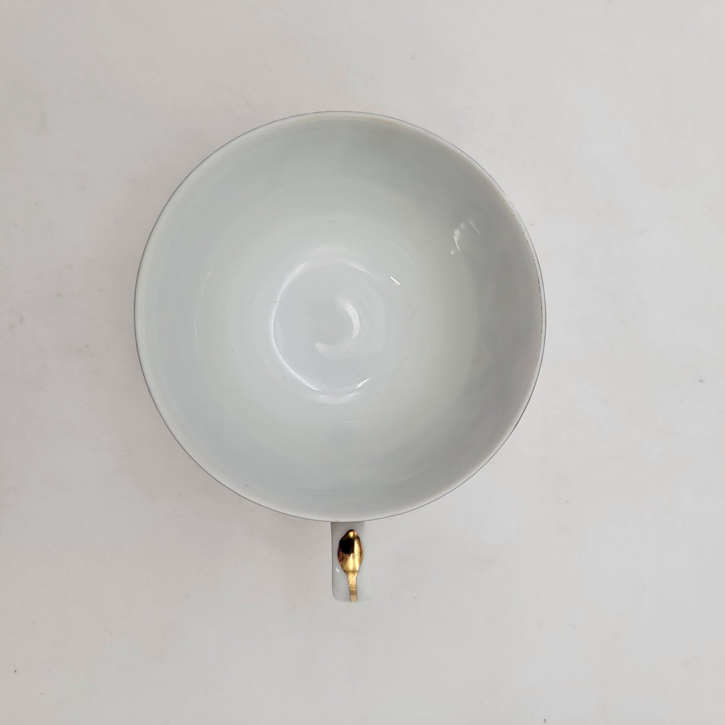 Vintage Porcelain Tea Cup & Saucer Geometric & Abstract Pattern