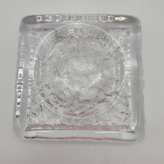Orrefors John Sellong Lee Art Glass Ashtray