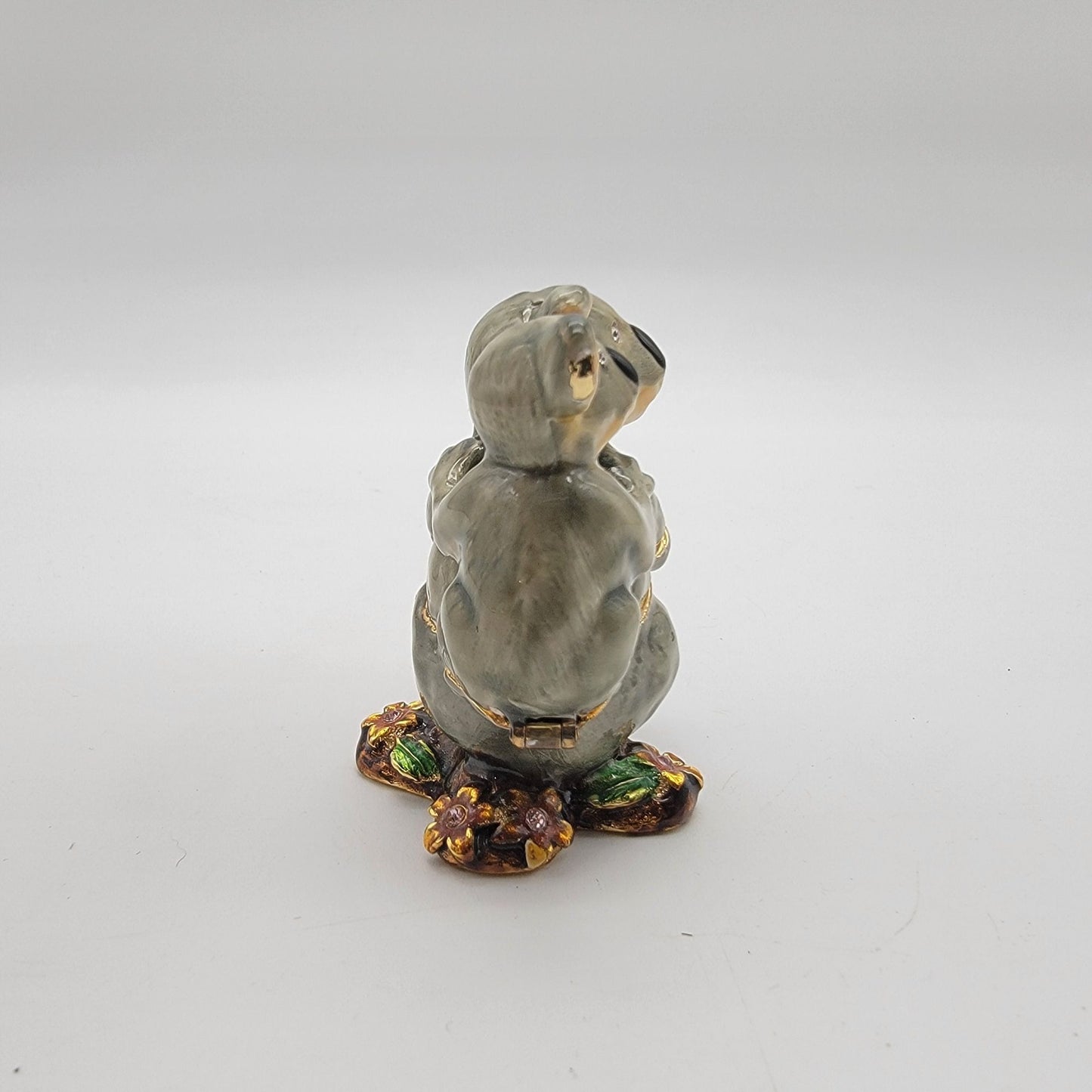 Objet D'Art Koala & Baby Enameled Trinket Box