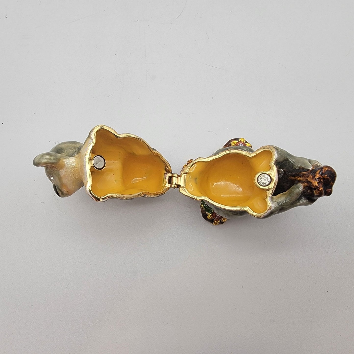 Objet D'Art Koala & Baby Enameled Trinket Box