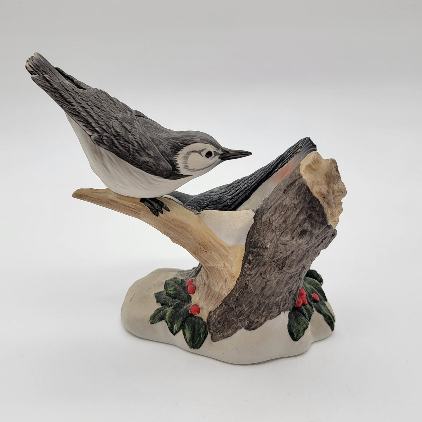 White-Breasted Nuthatch Porcelain Bird Figurine 1984 Limited Edition Gallery Originals