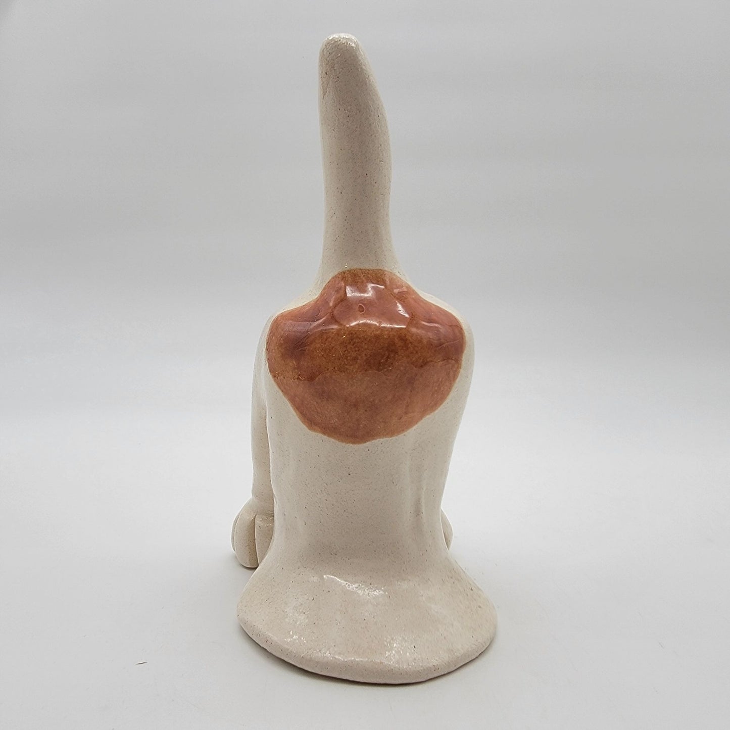 2003 Signed Pence Digging Dog Butt Pottery Sculpture