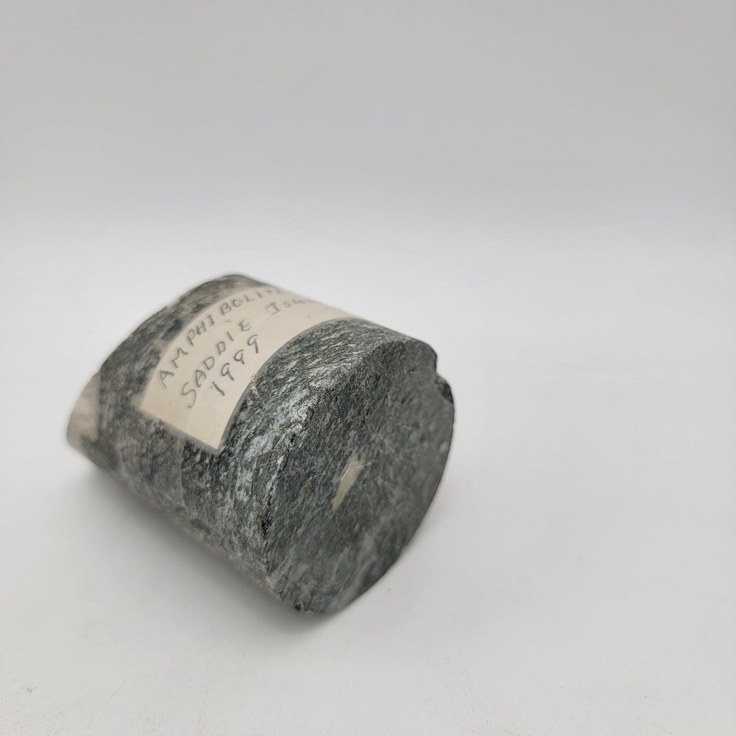 Amphibolite Rock Core Sample From Saddle Island 1995 Collectible Specimen