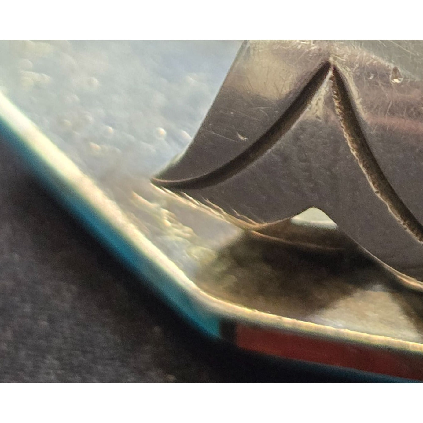 Richard Begay Mosaic Sterling Turquoise Spiny Oyster Coral & Onyx Coffin Ring Size 8