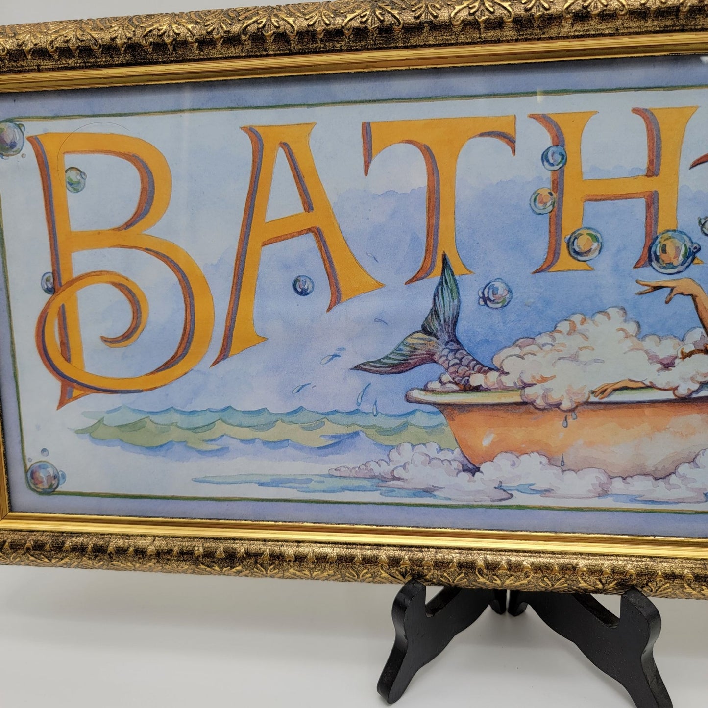 BATH Mermaid Bathroom Sign Wall Art