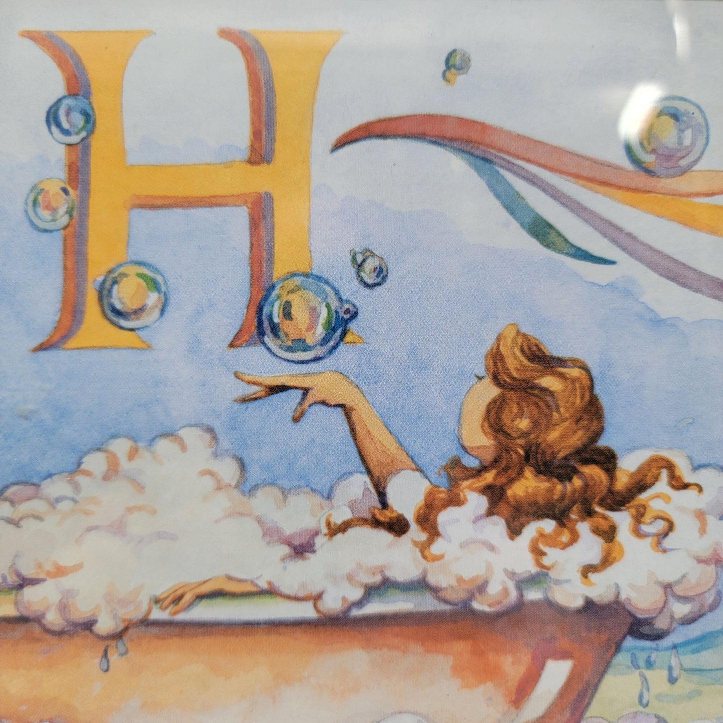 BATH Mermaid Bathroom Sign Wall Art