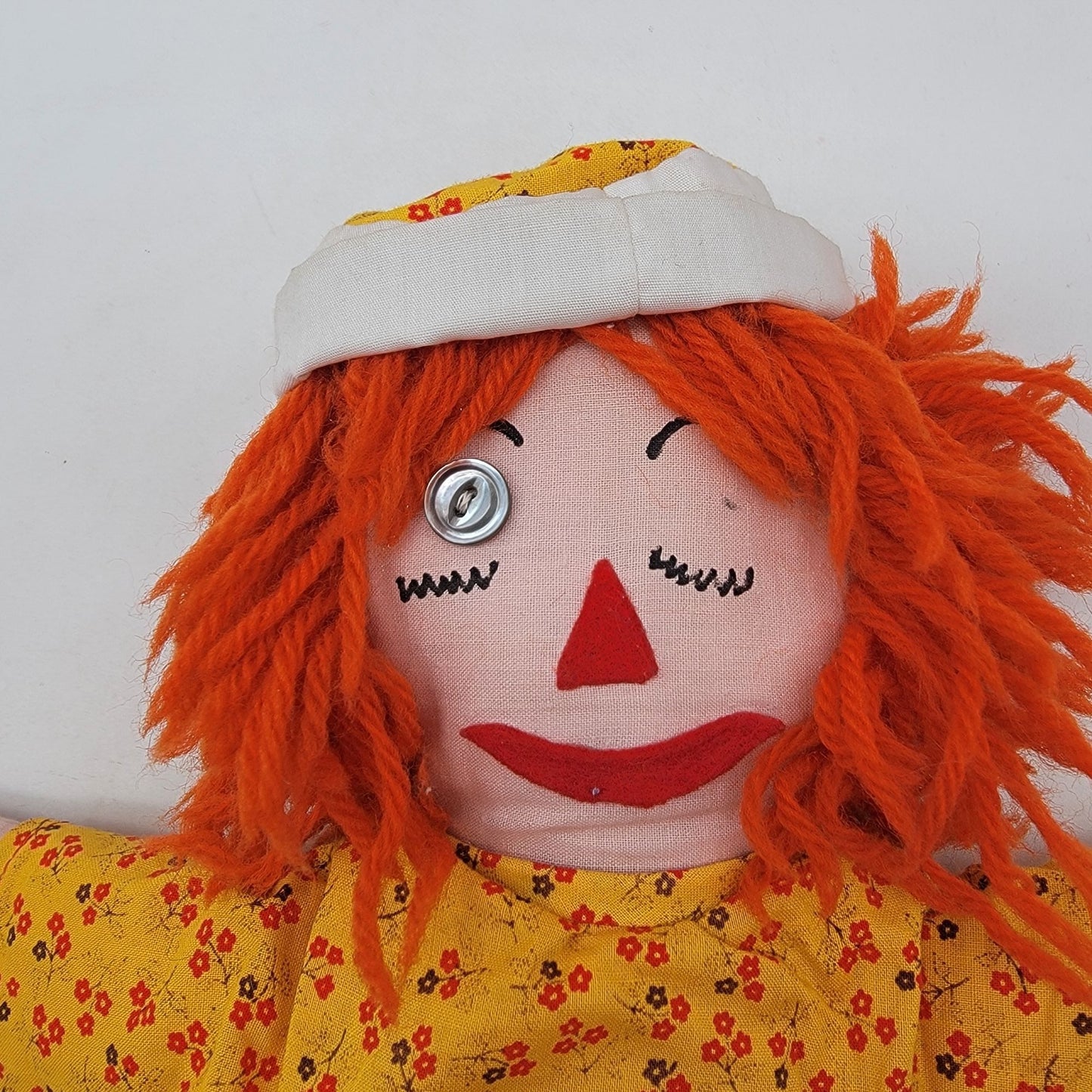 Vintage Handmade Raggedy Ann & Andy Dolls Set