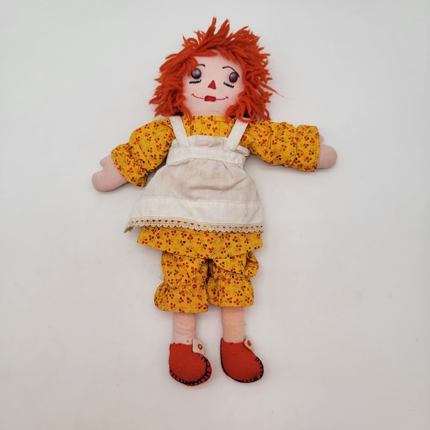 Vintage Handmade Raggedy Ann & Andy Dolls Set