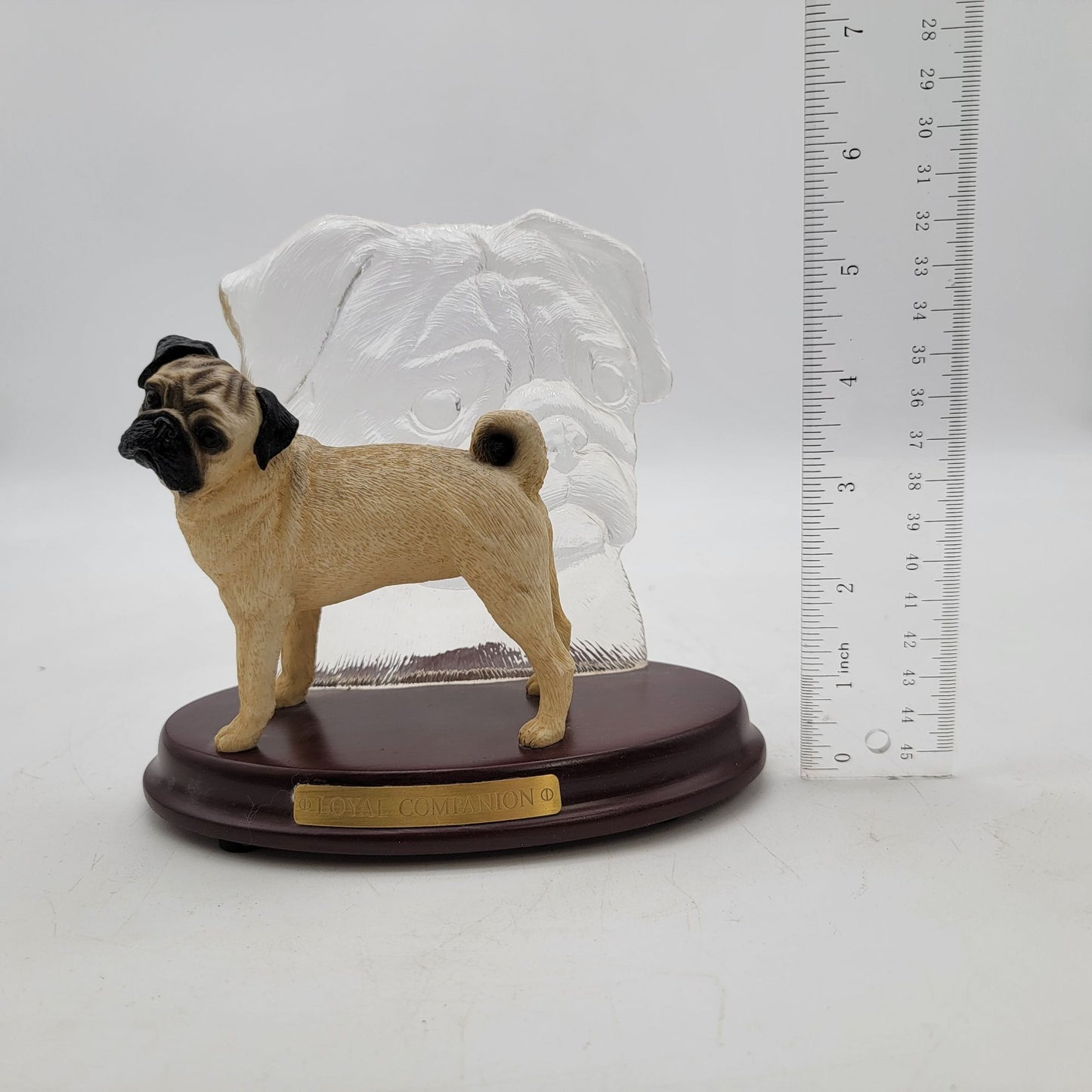 Limited-Edition Bradford Exchange Pug Figurine Loyal Companion
