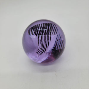 Caithness Scotland Trapeze Amethyst Purple Glass Paperweight