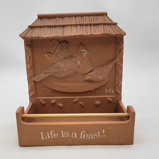 Marjolein Bastin 1999 "Life Is A Feast!" Bird Feeder