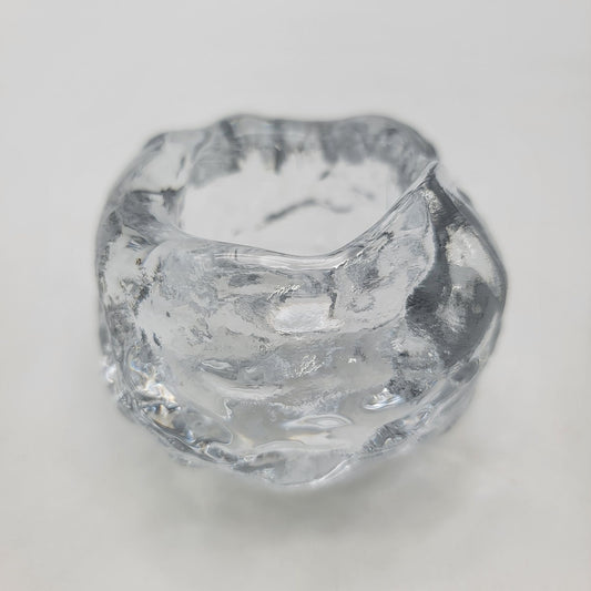 Vintage Glass Snowball Candle Holder