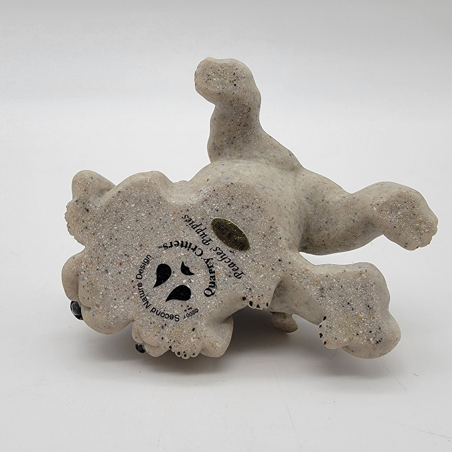 2001 Quarry Critters Peaches Puppies Sculpture