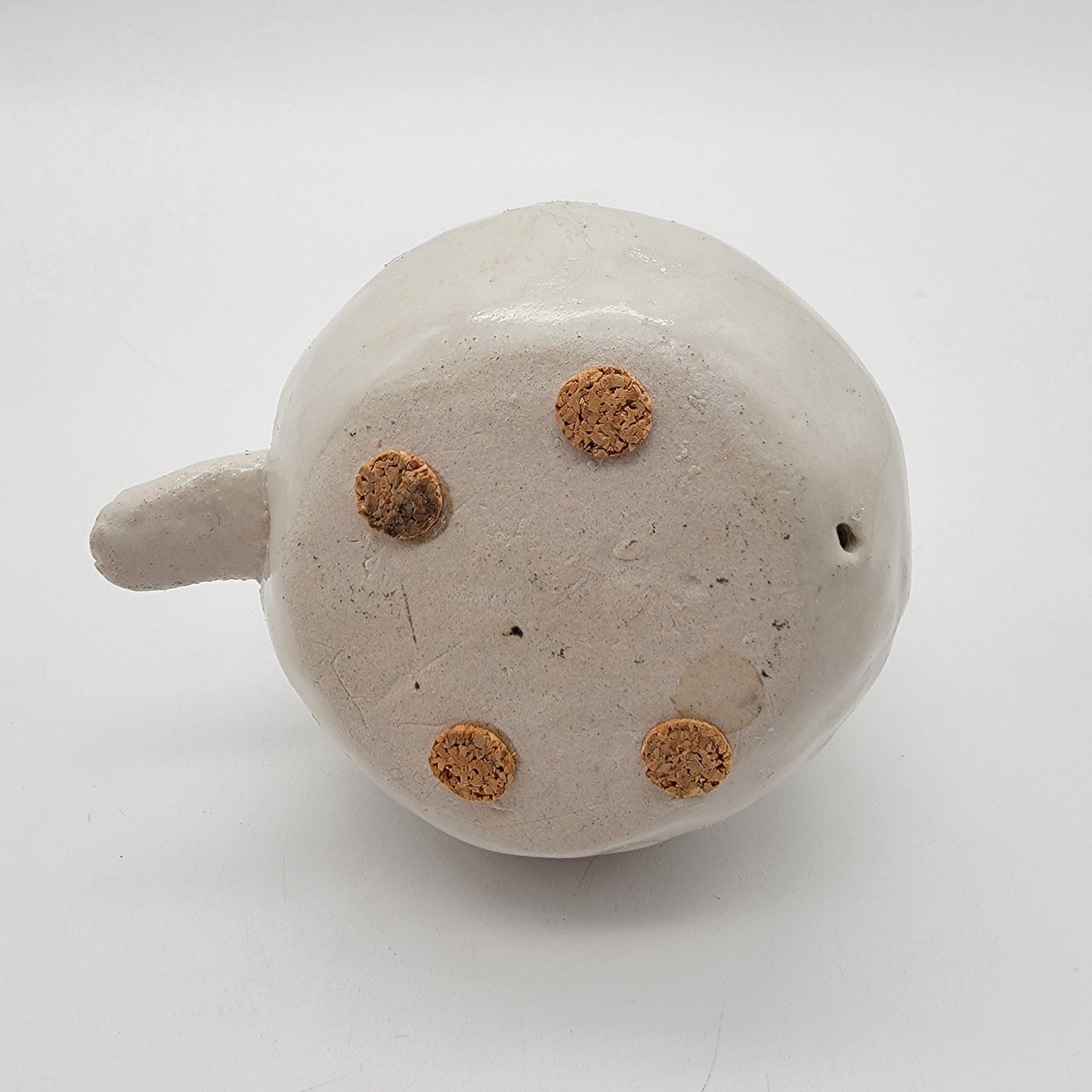 Anthropomorphic Tomato Pottery Sculpture With Quirky Face
