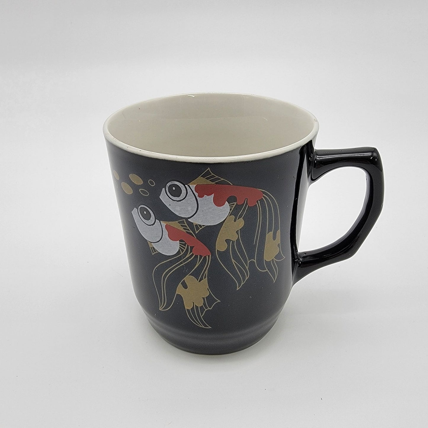 Vintage Black Fantail Goldfish Mug