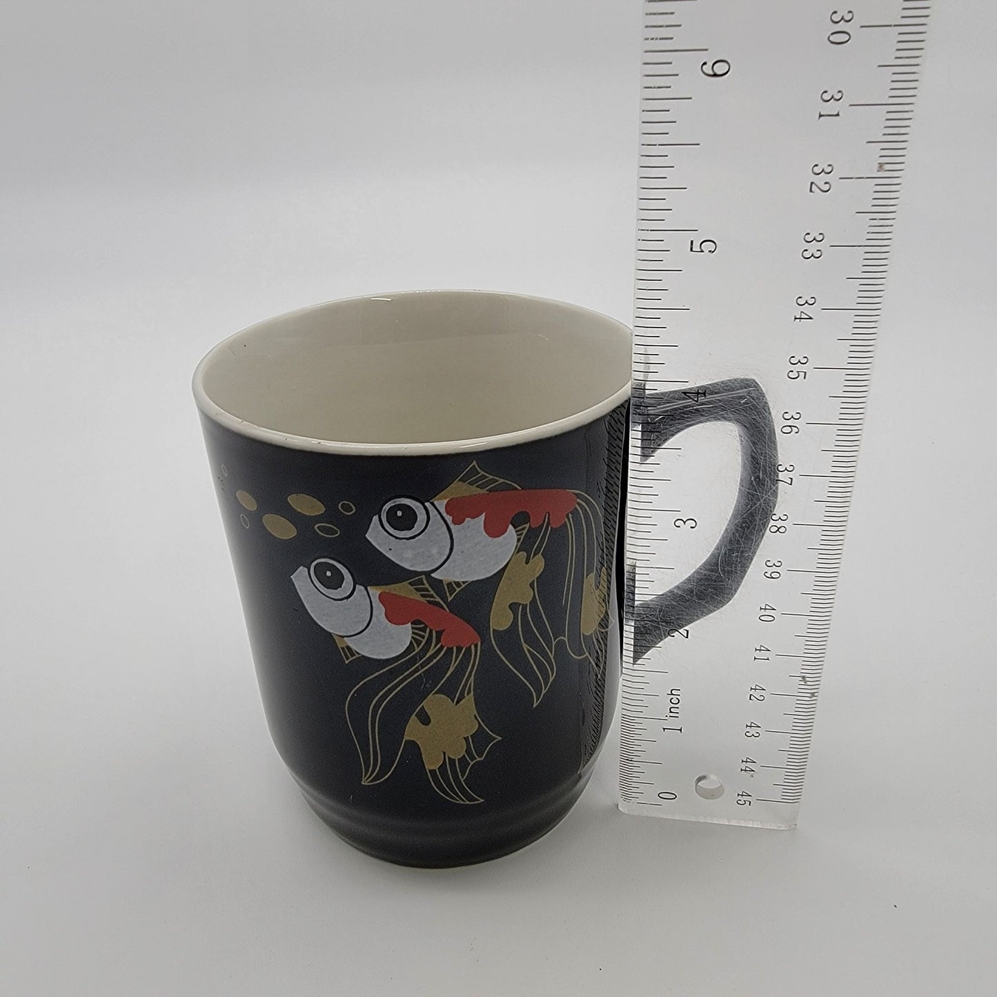 Vintage Black Fantail Goldfish Mug
