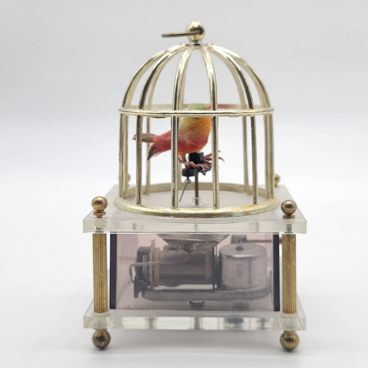 1970s Bird in Cage Music Box