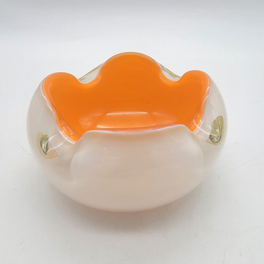 Mid Century Alfredo Barbini Murano Glass Ashtray