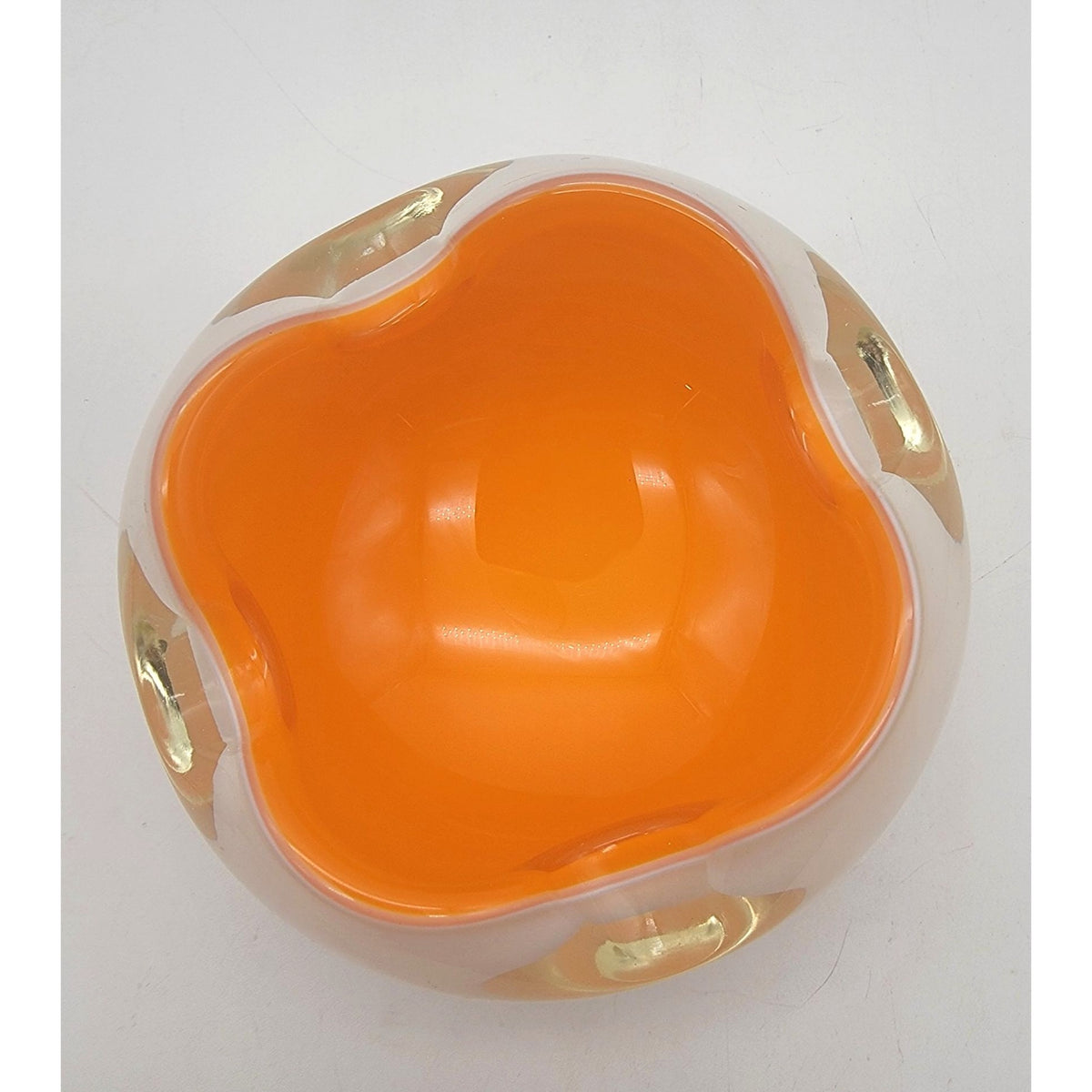 Mid Century Alfredo Barbini Murano Glass Ashtray