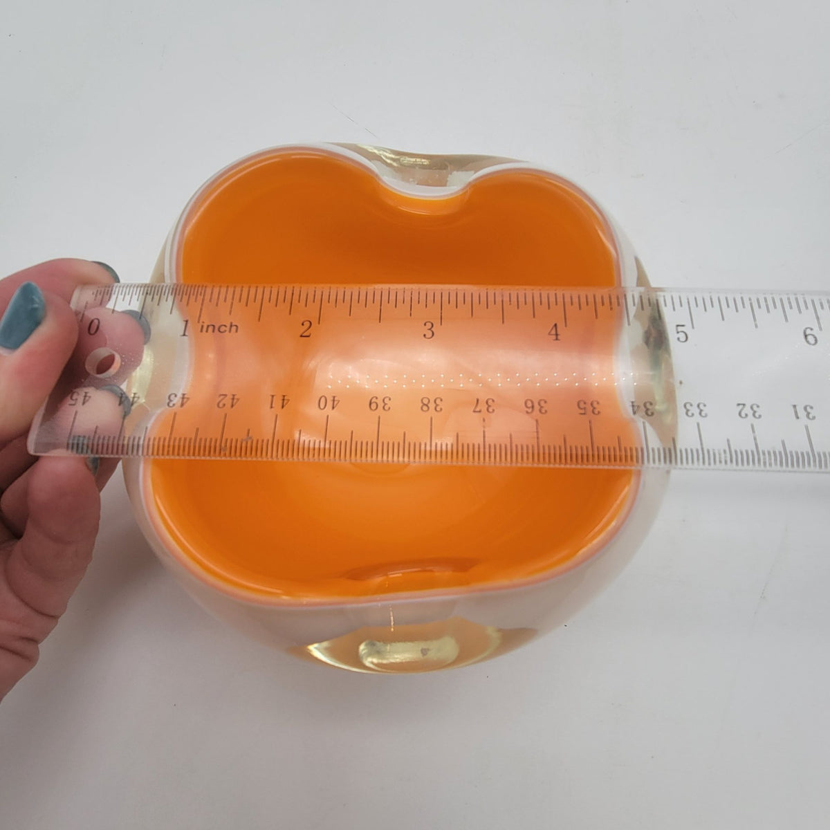 Mid Century Alfredo Barbini Murano Glass Ashtray