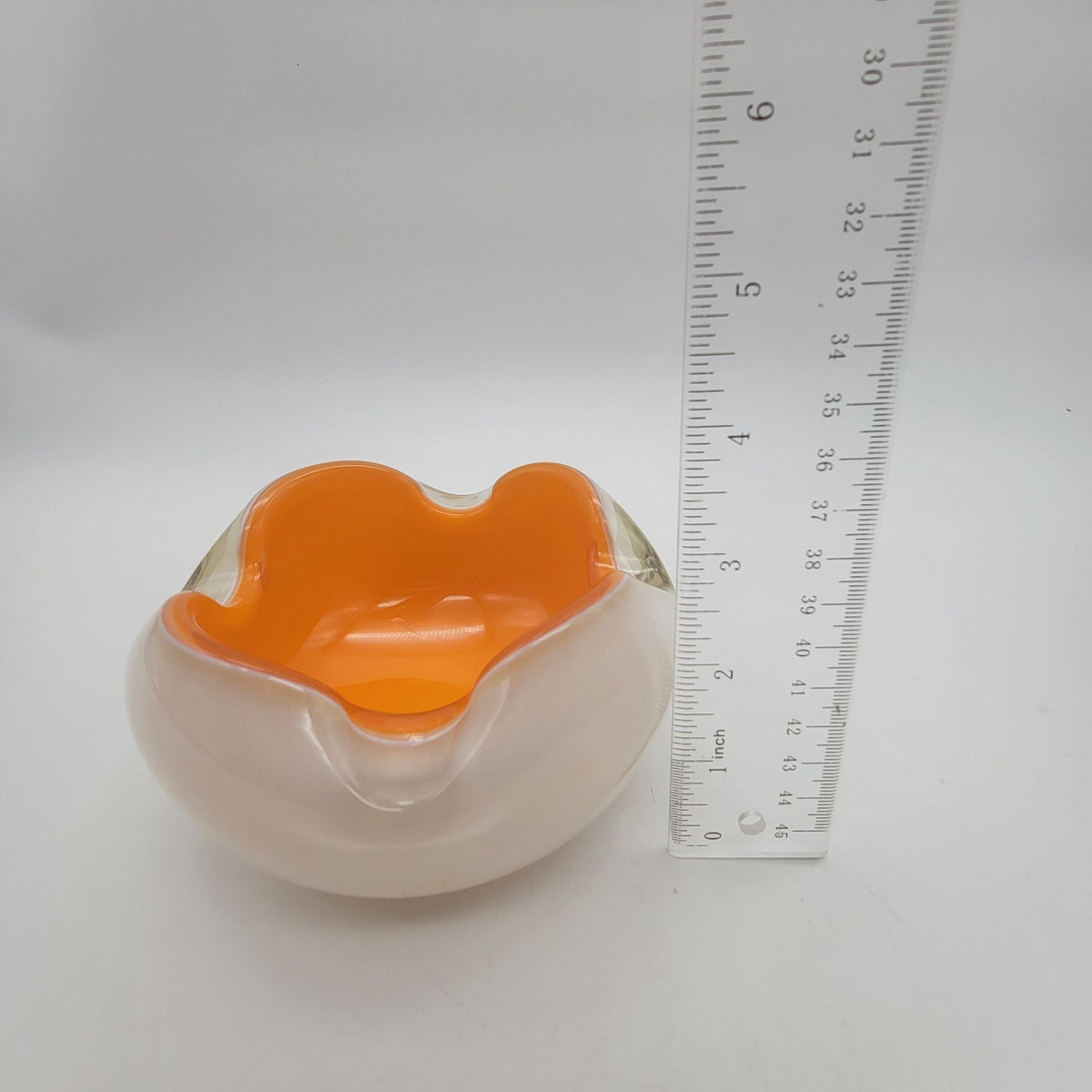 Mid Century Alfredo Barbini Murano Glass Ashtray