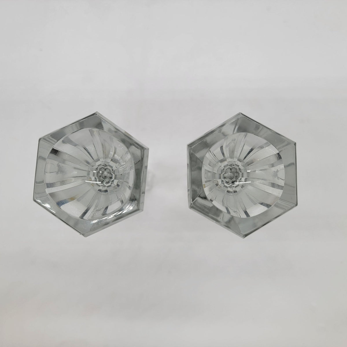 Vintage Austrian Inn Bleikristal Crystal Candlesticks