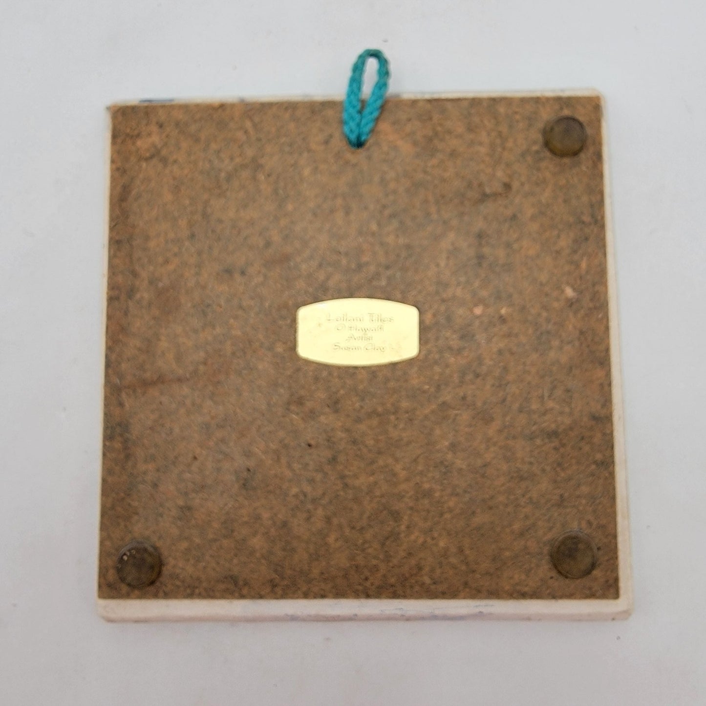 Leilani Tiles OHawaii Susan Clay Handpainted Seahorse Wall Tile Art