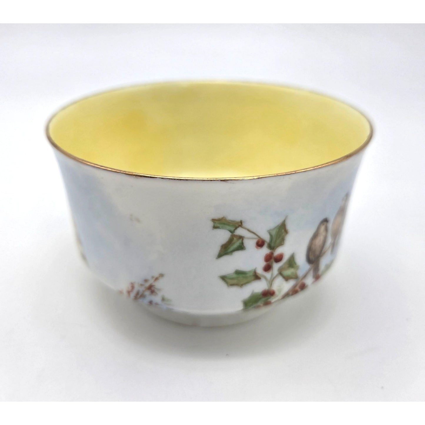 Antique Porcelain Chawan Japanese Tea Bowl Yellow
