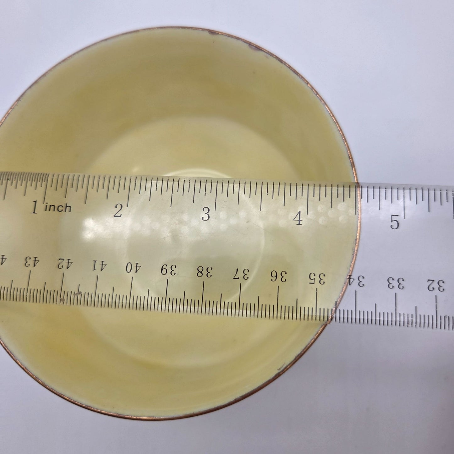 Antique Porcelain Chawan Japanese Tea Bowl Yellow