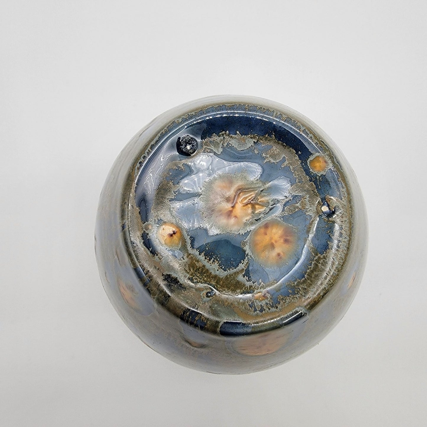 Vintage Signed Crystalline Glaze Art Pottery Vase