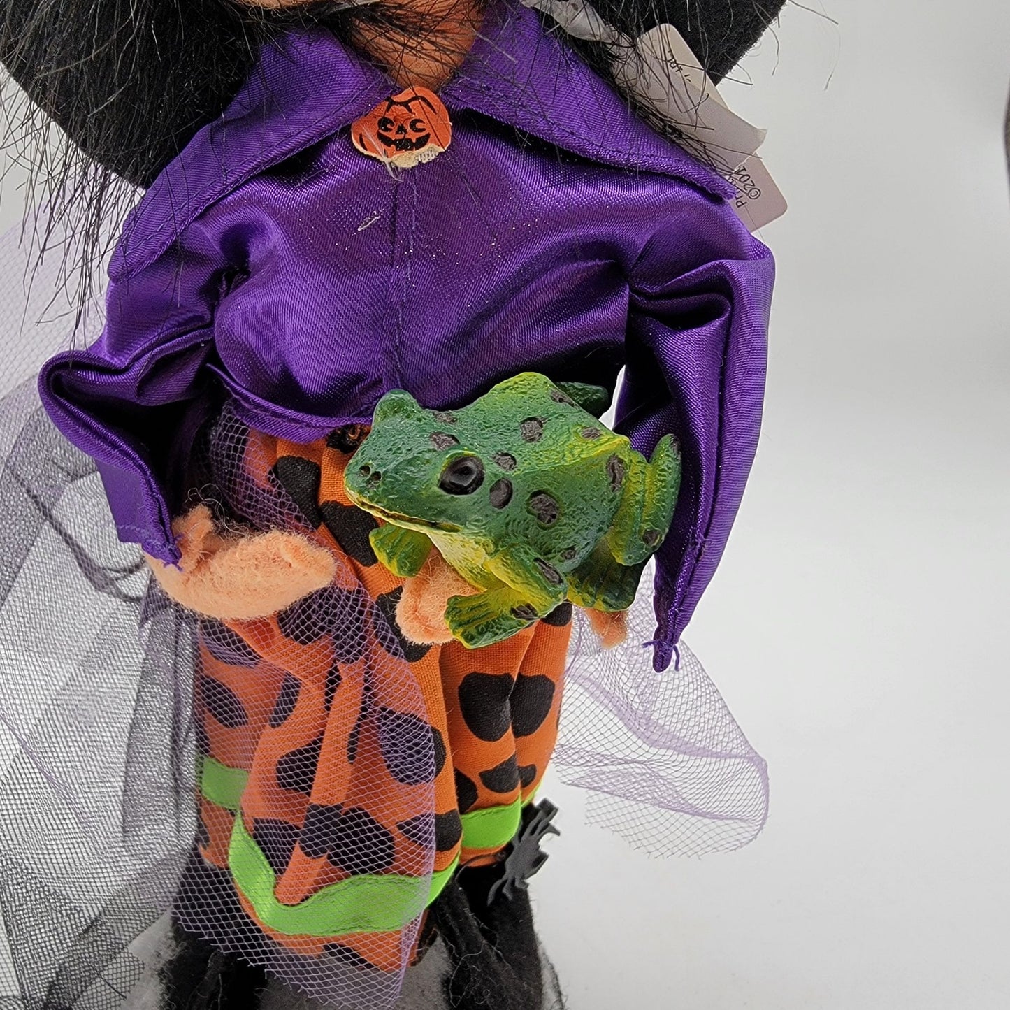 Annalee 75th Anniversary Dotty Witch Figure 10" With Frog