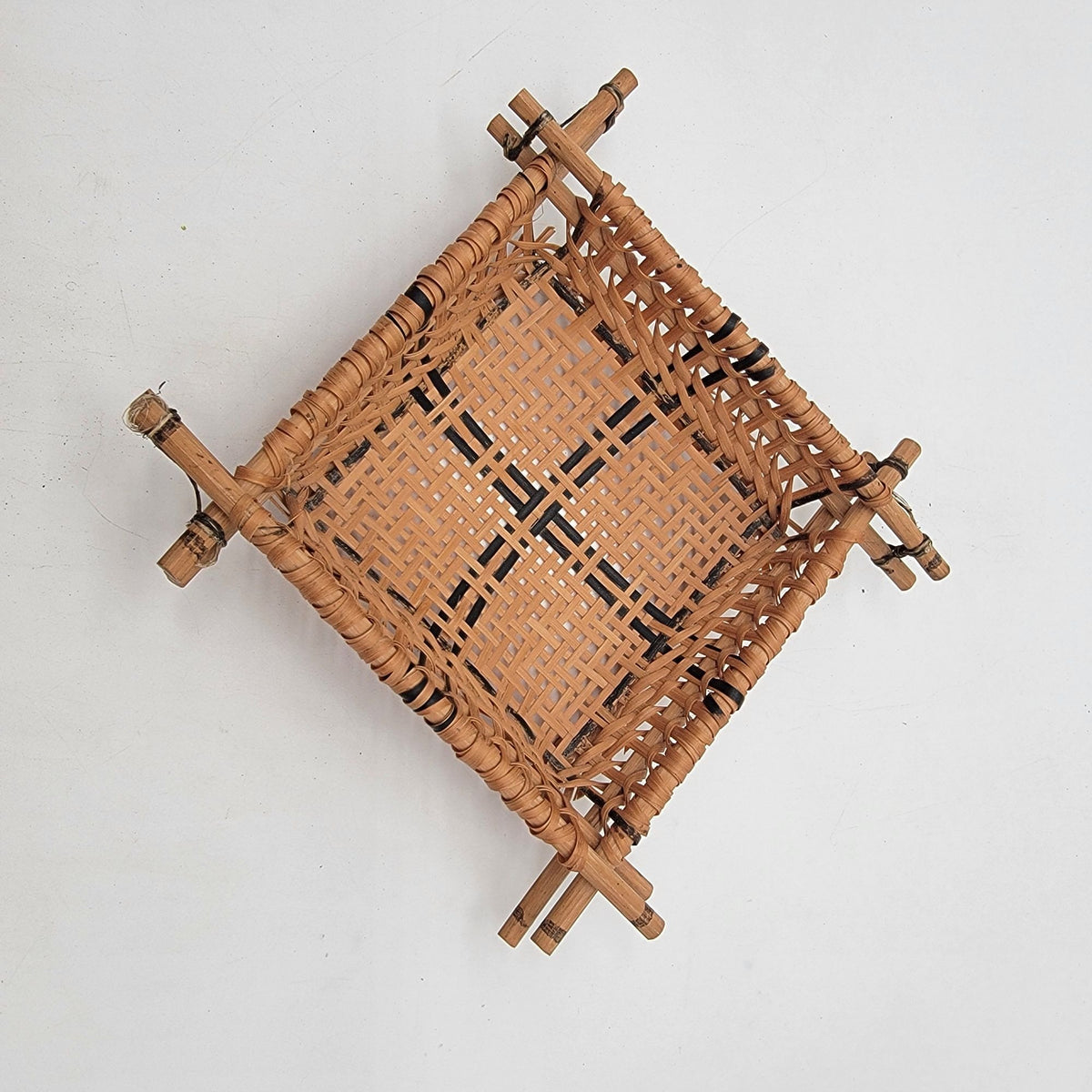 Small Wicker & Stick Cassava Sifter Basket