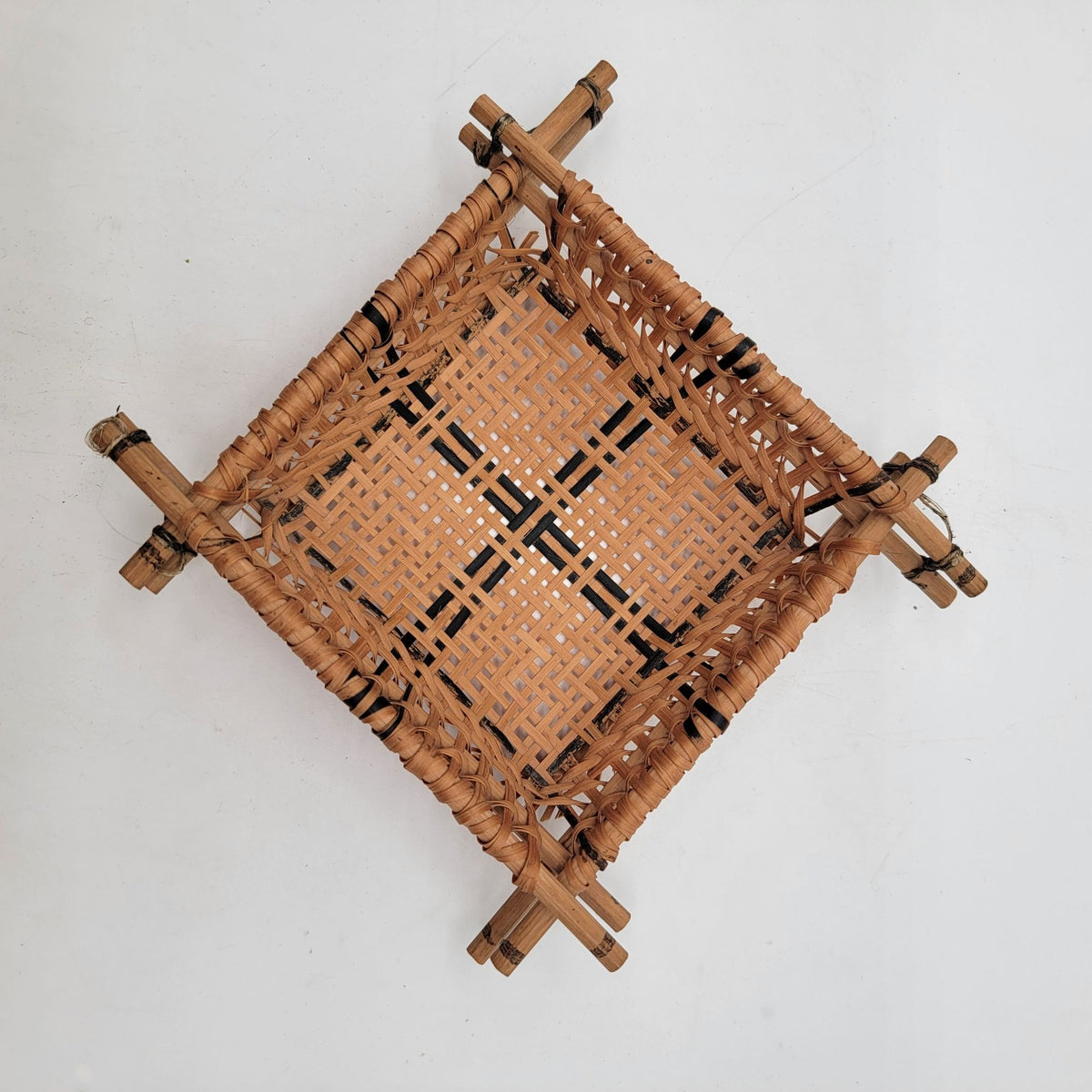 Small Wicker & Stick Cassava Sifter Basket
