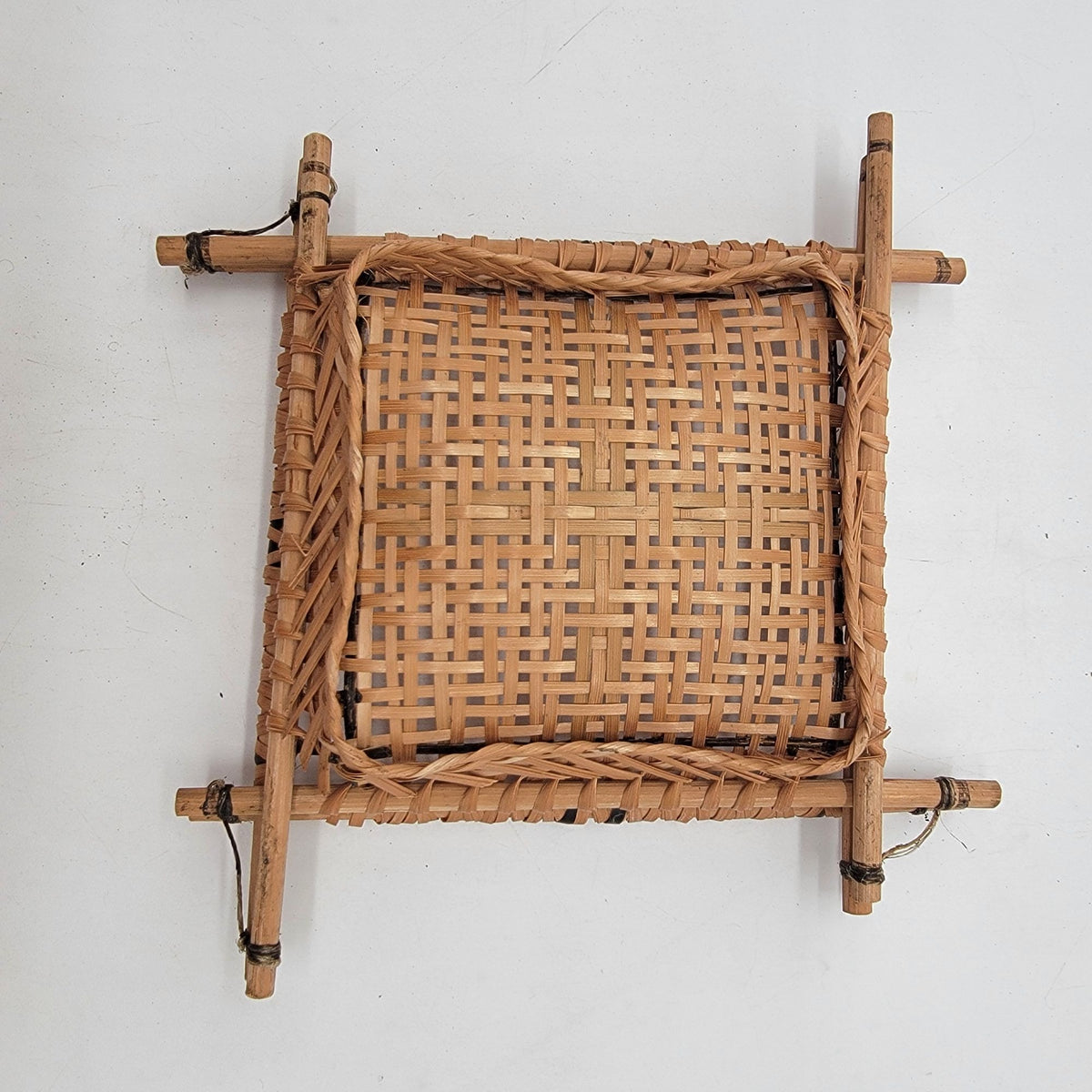 Small Wicker & Stick Cassava Sifter Basket