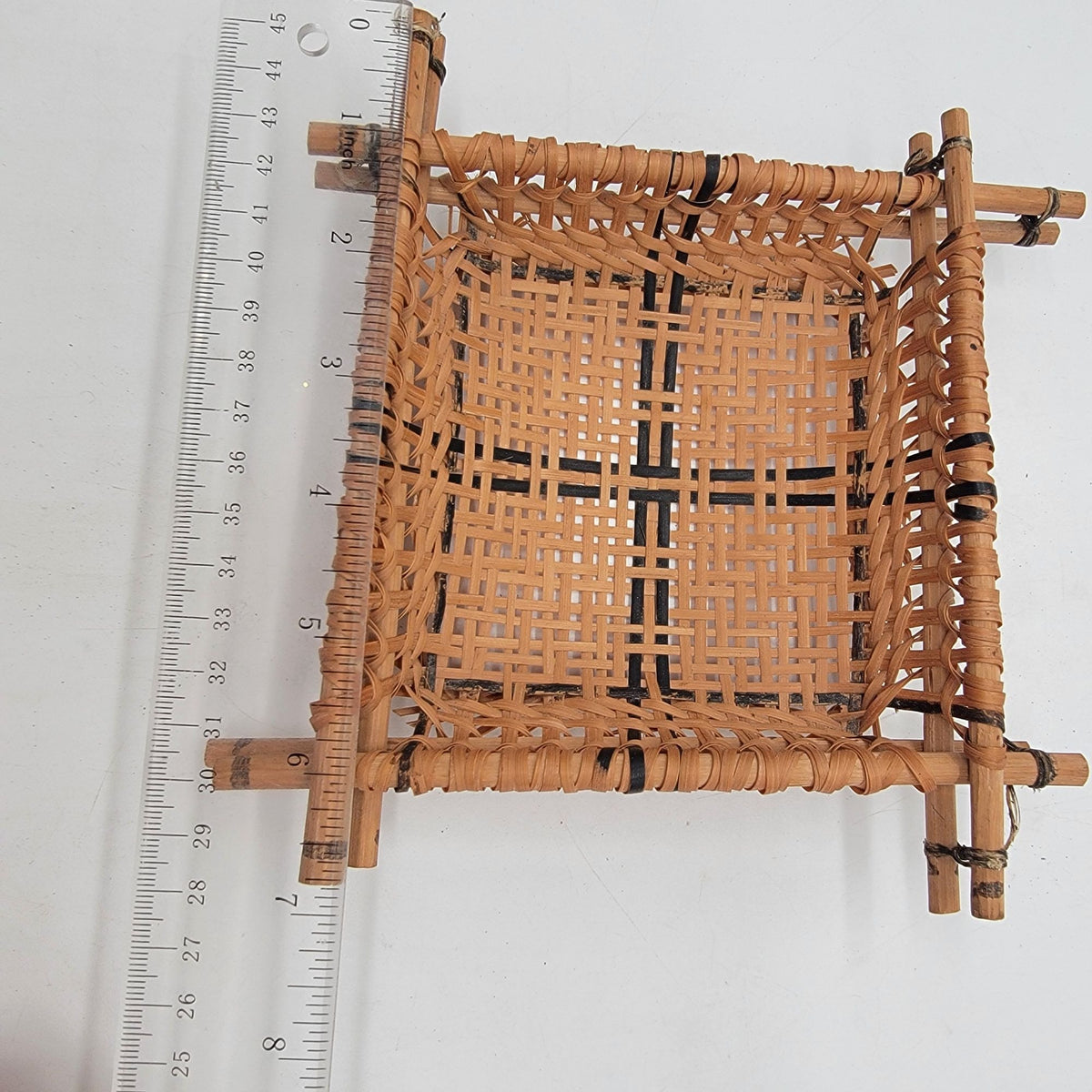 Small Wicker & Stick Cassava Sifter Basket