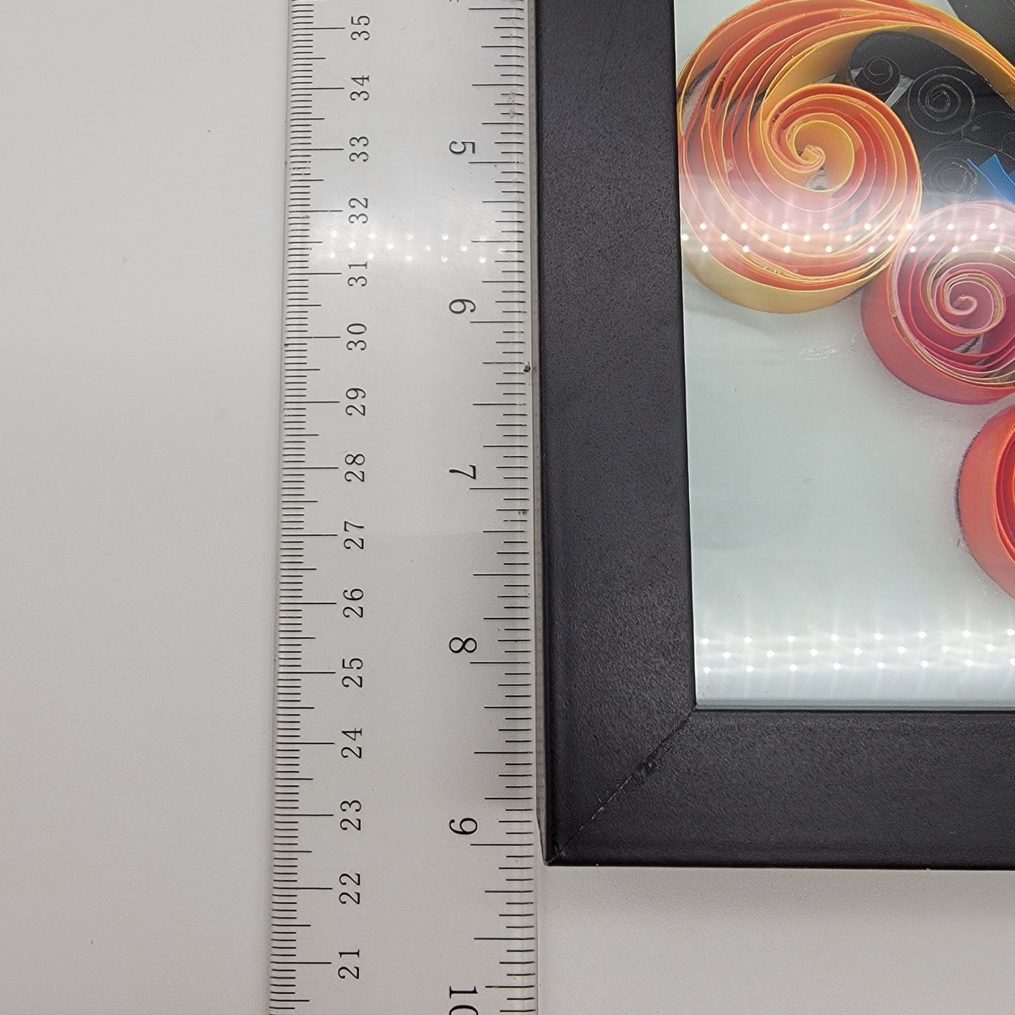 Colorful Paper Quilling Shadow Box Art Musical Heart