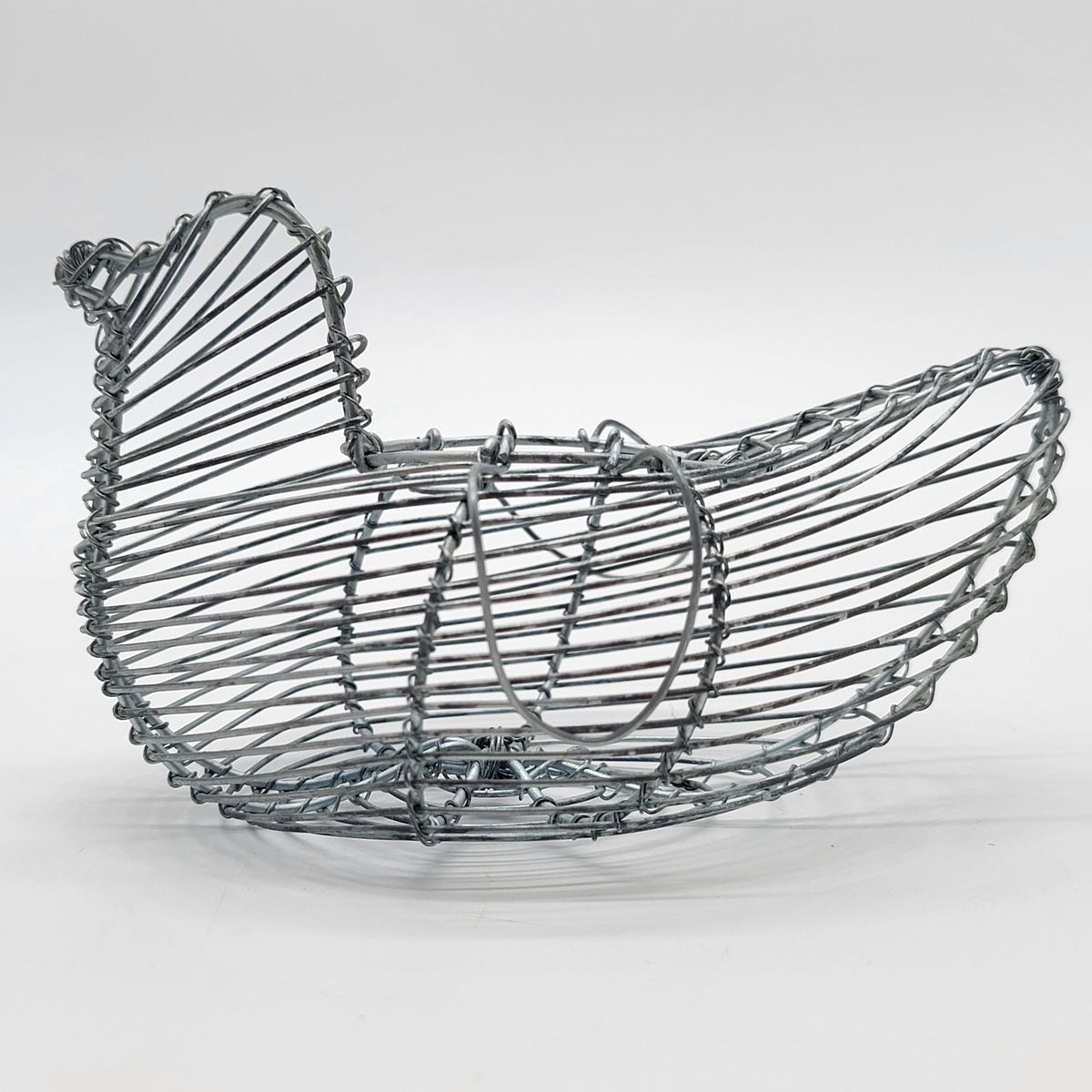 Small Chicken Wire Egg Basket Primitive Farmhouse Vintage