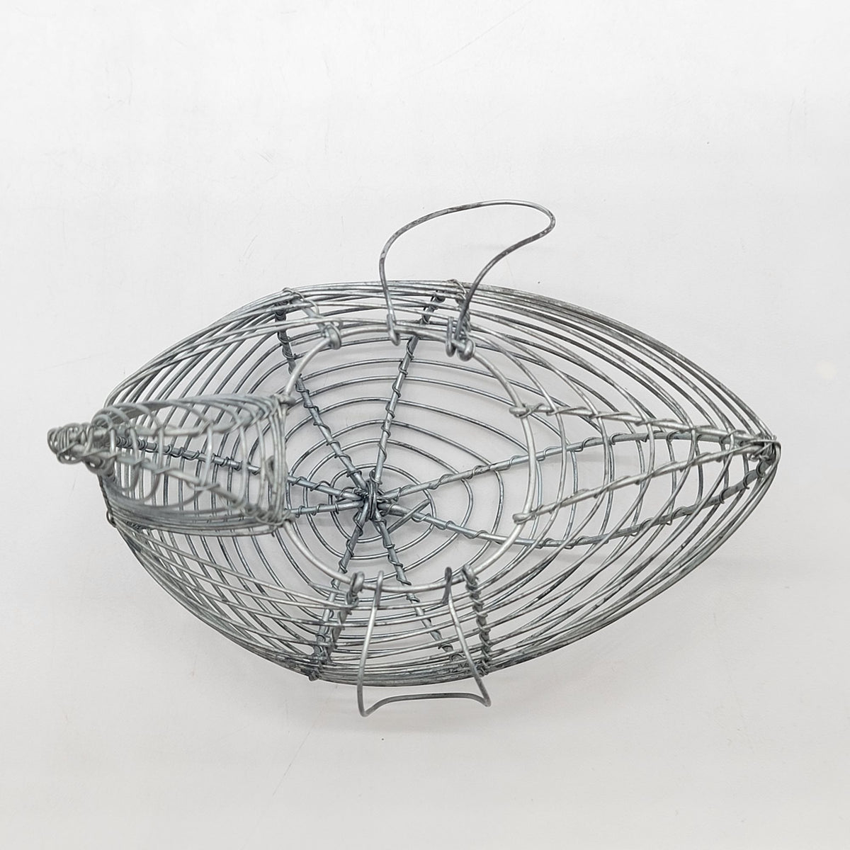 Small Chicken Wire Egg Basket Primitive Farmhouse Vintage
