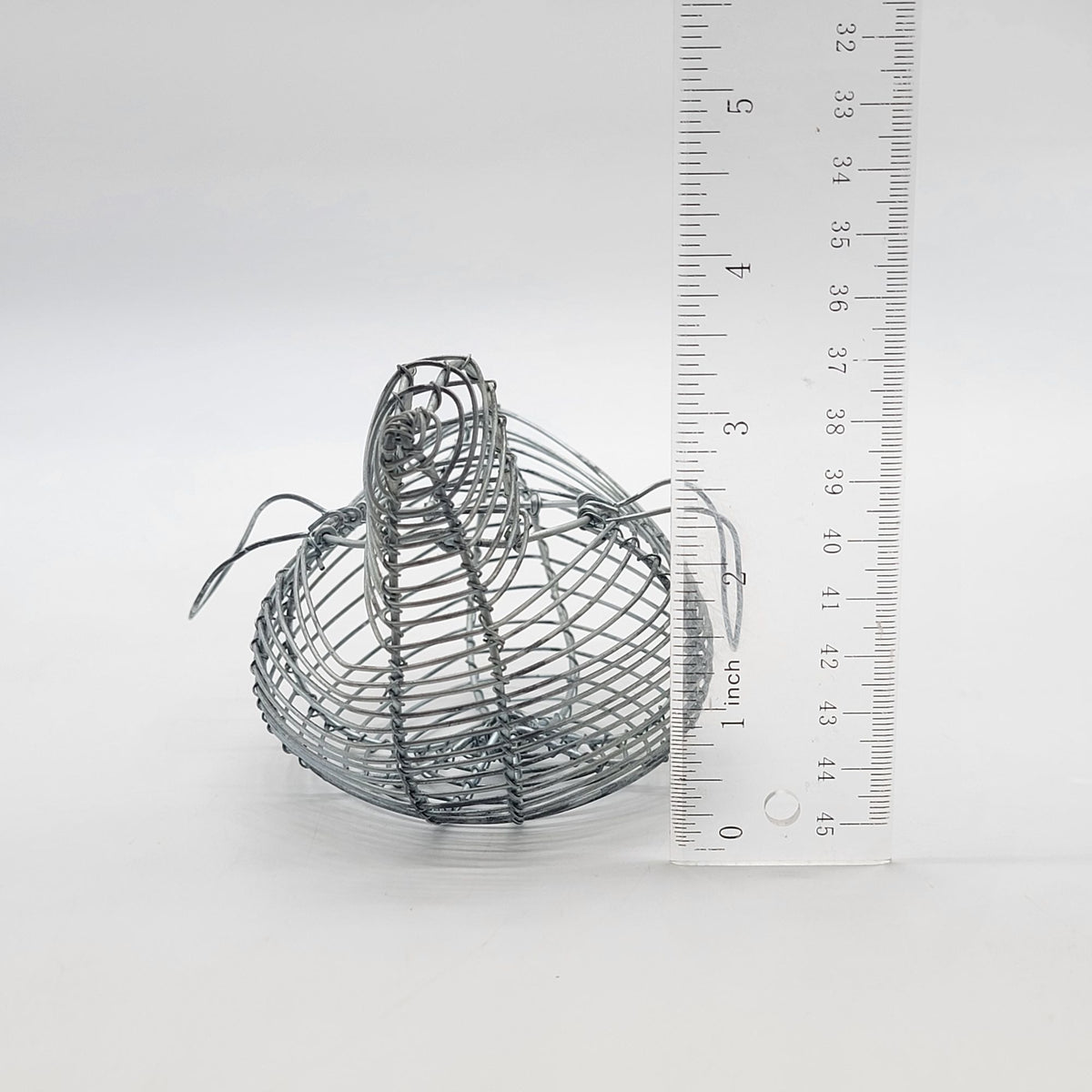 Small Chicken Wire Egg Basket Primitive Farmhouse Vintage