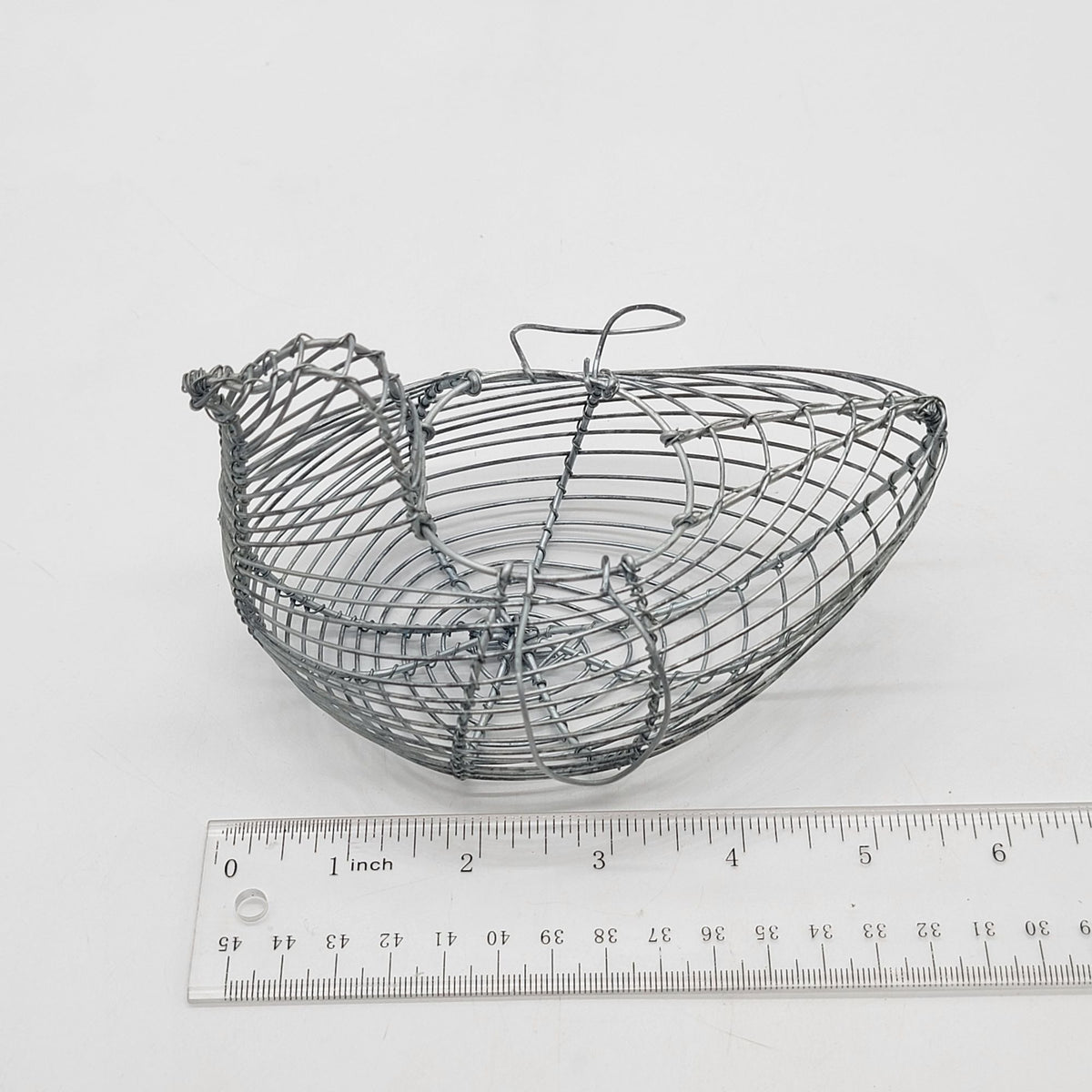 Small Chicken Wire Egg Basket Primitive Farmhouse Vintage