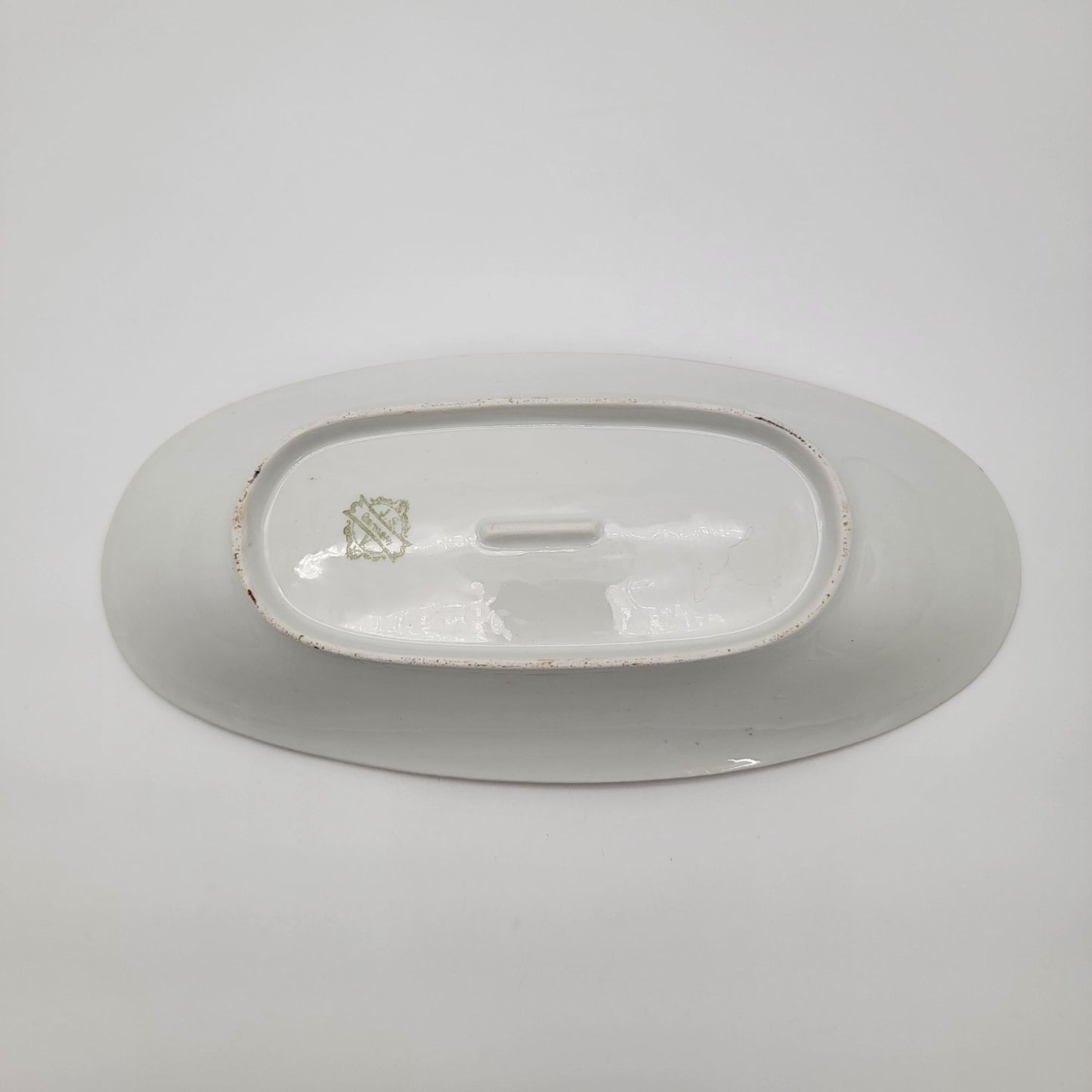 Antique Bavarian Johann Seltmann Porcelain Celery Dish