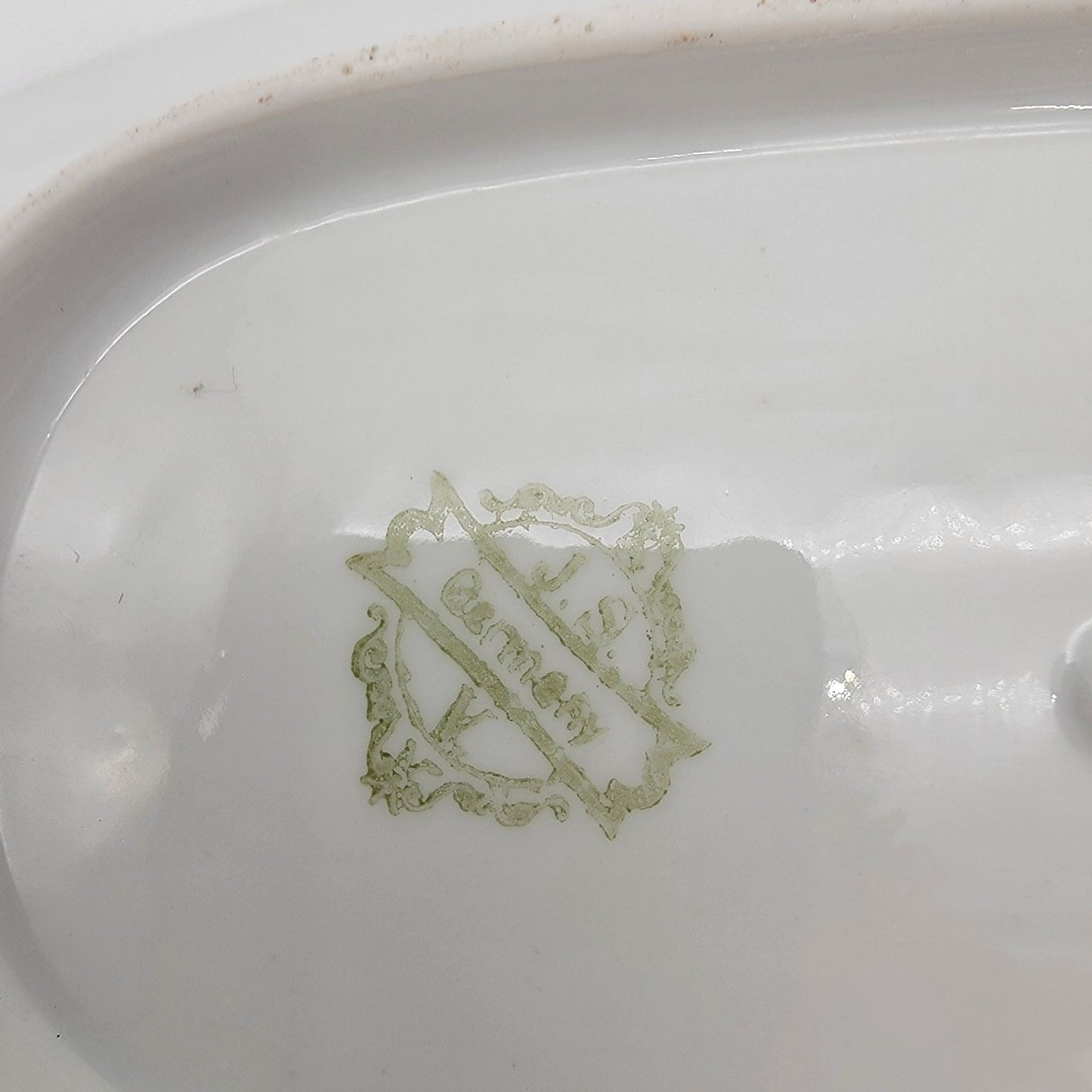 Antique Bavarian Johann Seltmann Porcelain Celery Dish
