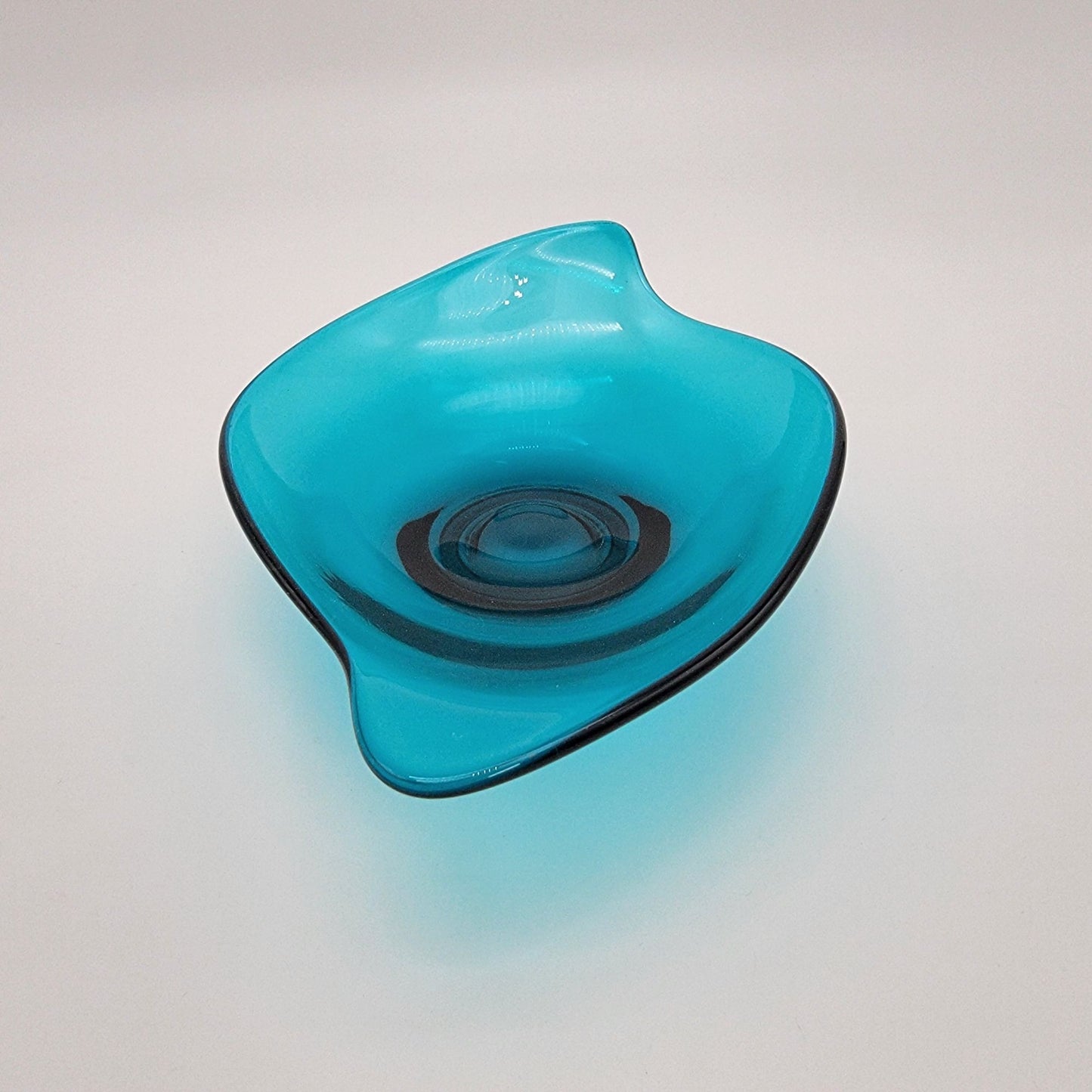 Vintage Viking Epic Glass Bluenique Atomic Dish